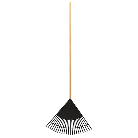 Emsco Group Leaf Rake, 22.5in Resin Head, 48in Hardwood Handle 2857